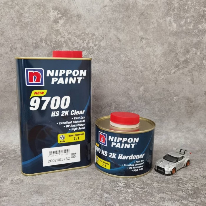 Nippon Nax Premila 9700 21 Top Coat Clear 1Ltr C/W 210 2K Hardener 0.5Ltr